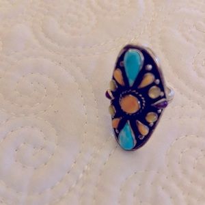 Southwestern sterling silver ring